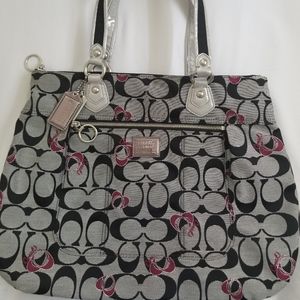 COACH Poppy Signature East/West Shoulder Bag